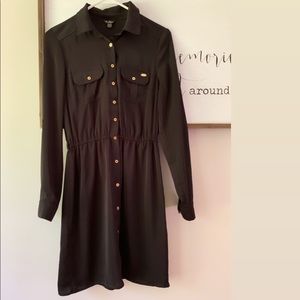 Long sleeve black dress from Guess